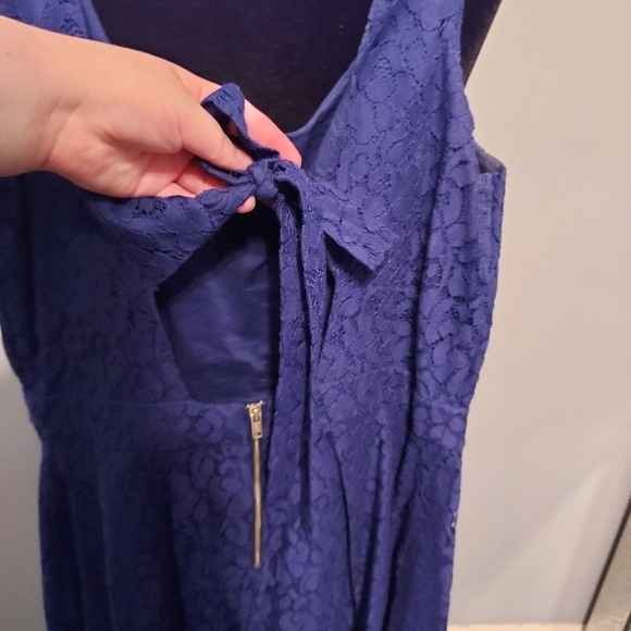 Aeropostale Navy Blue Lace Dress Size Medium - Picture 5 of 7